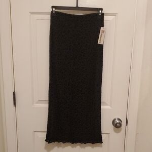 No Boundaries Dark Leopard Maxi Skirt